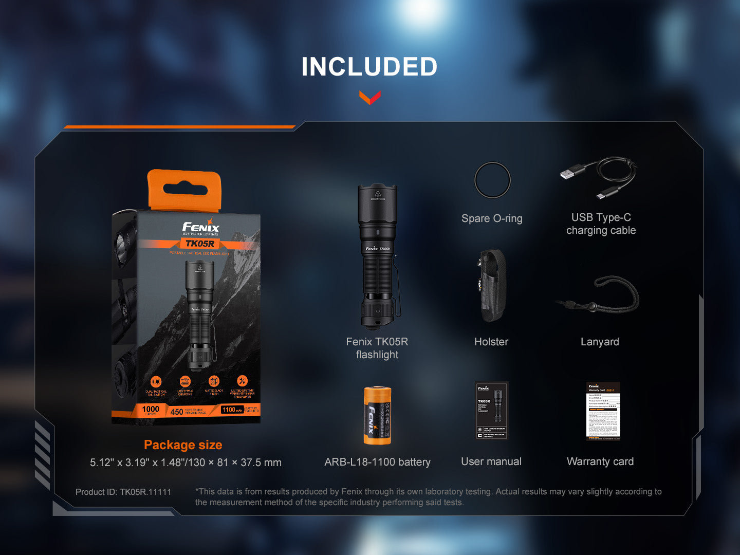 Fenix TK05R (1000 lumens)