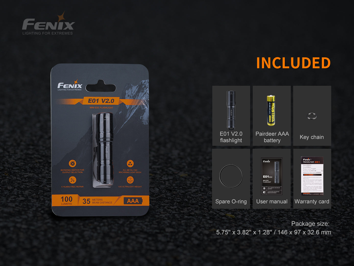Fenix E01 V2.0 (100 lumens)