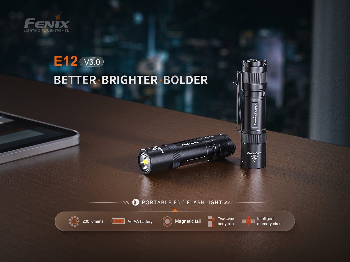 Fenix E12 V3 (200 lumens)