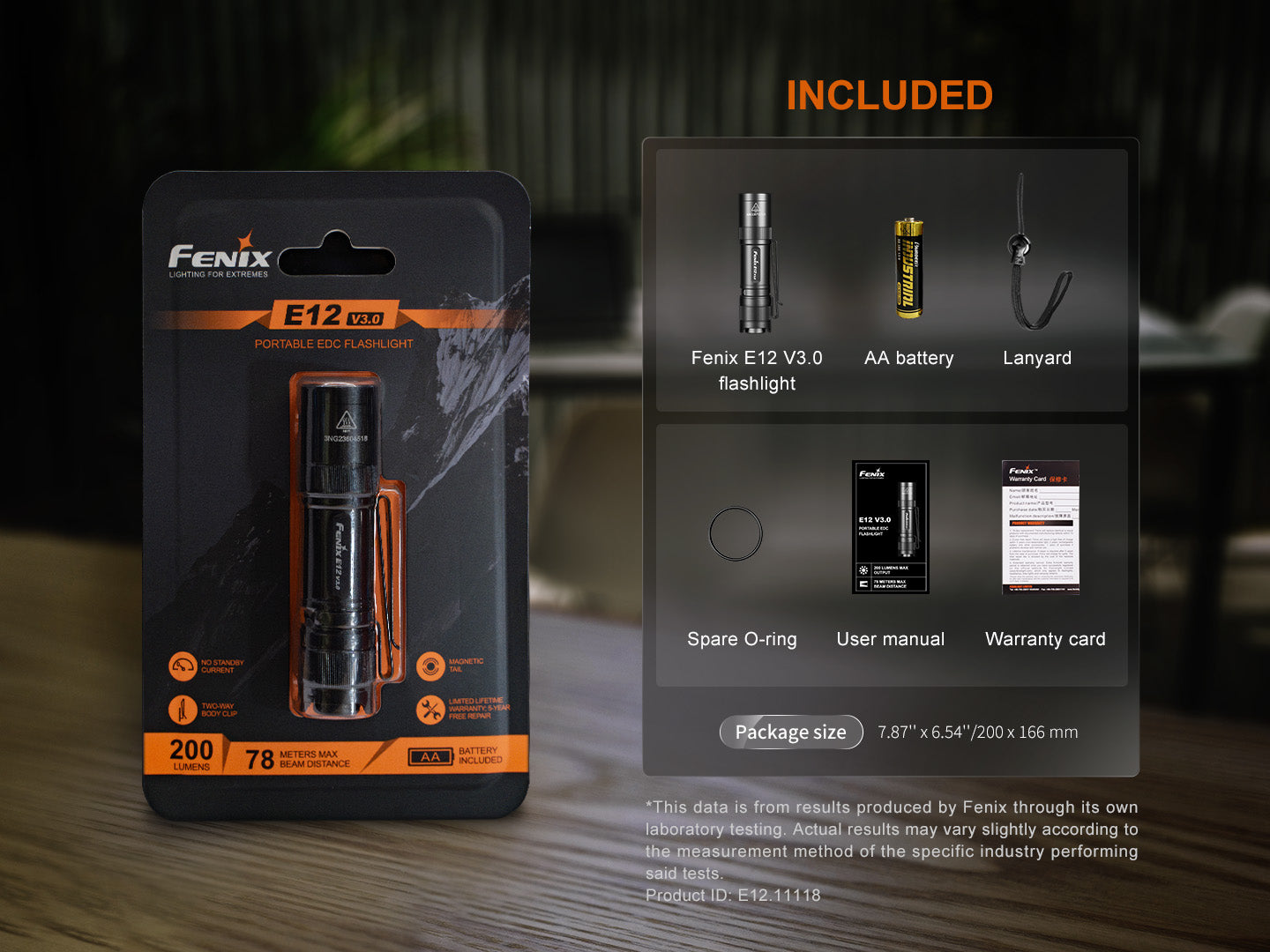 Fenix E12 V3 (200 lumens)
